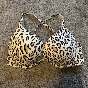 Animal Print Bikini Top